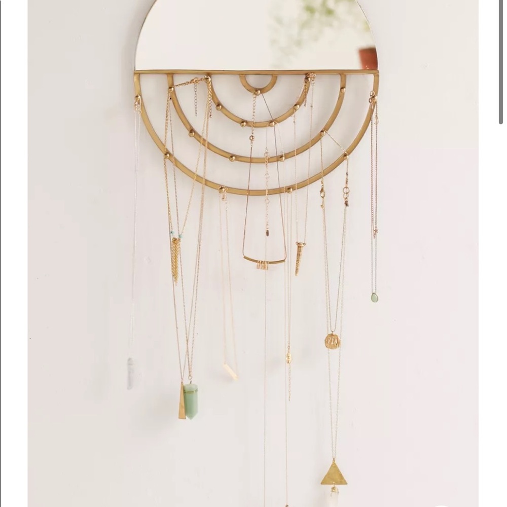 Urban outfitters mirror with jewelry pegs